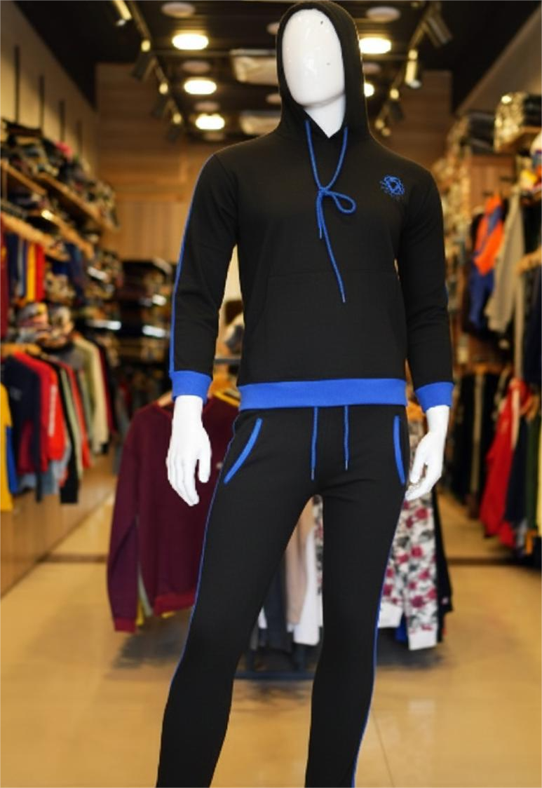 Black Men's Athletic Track Suits