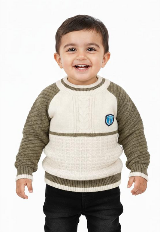 Kids Premium Color-Block Sweater