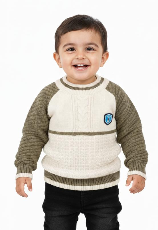Kids Premium Color-Block Sweater