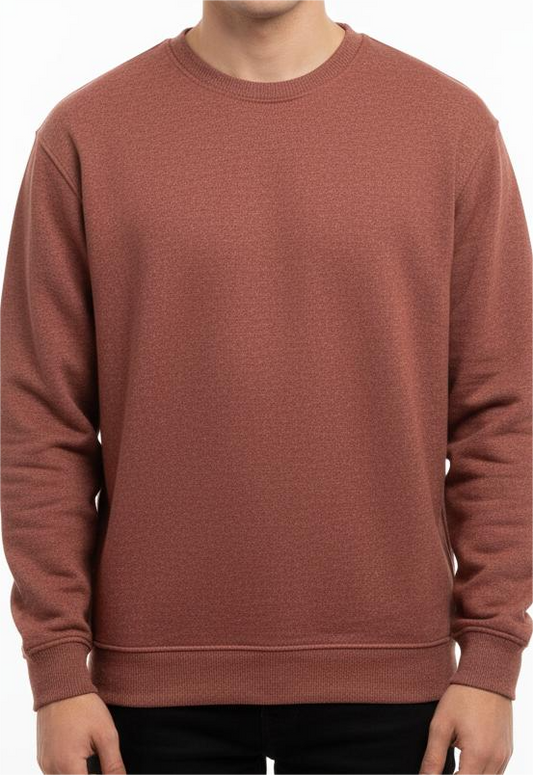 Plus Size Rust Brown Sweat Shirt