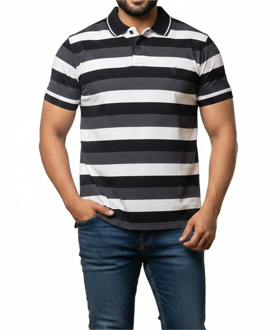 Men’s Classic Striped Polo
