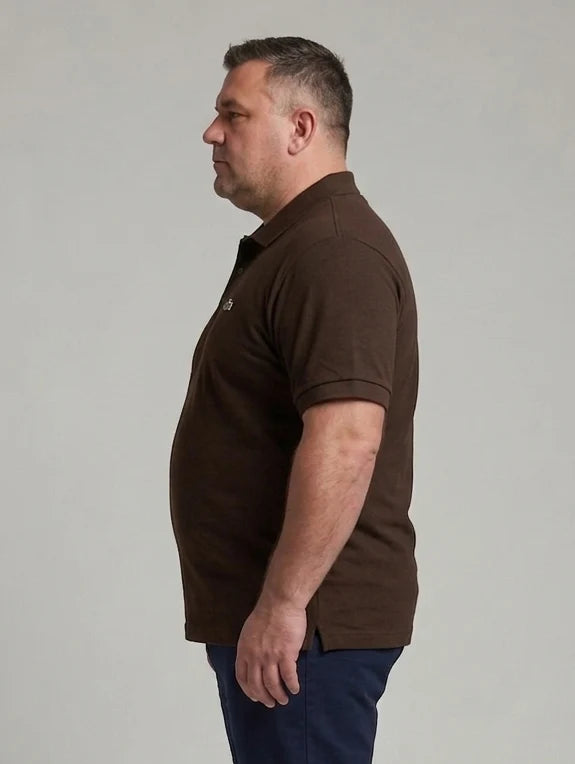 Men's 4XL & 5XL Lacoste-Style Polo Shirts