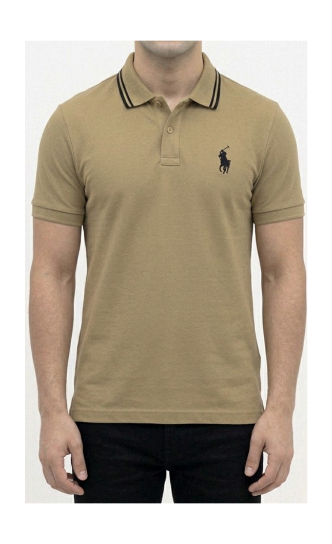 Big & Tall Beige Polo T shirt