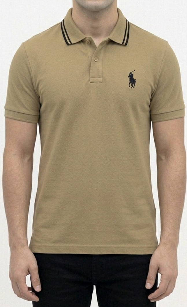 Big & Tall Beige Polo T shirt