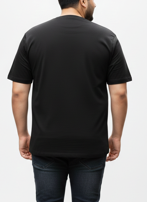 Men's Black "CORE" Graphic Tee – 3XL Regular Fit