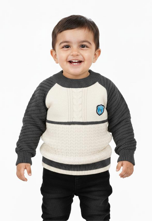 Kids Color block premium sweater