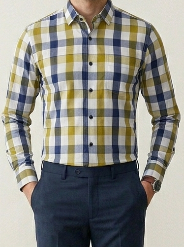 Trendy Micro Cotton Check Shirt