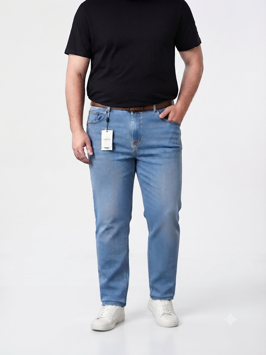 Men's Plus-Size Stretch Jeans