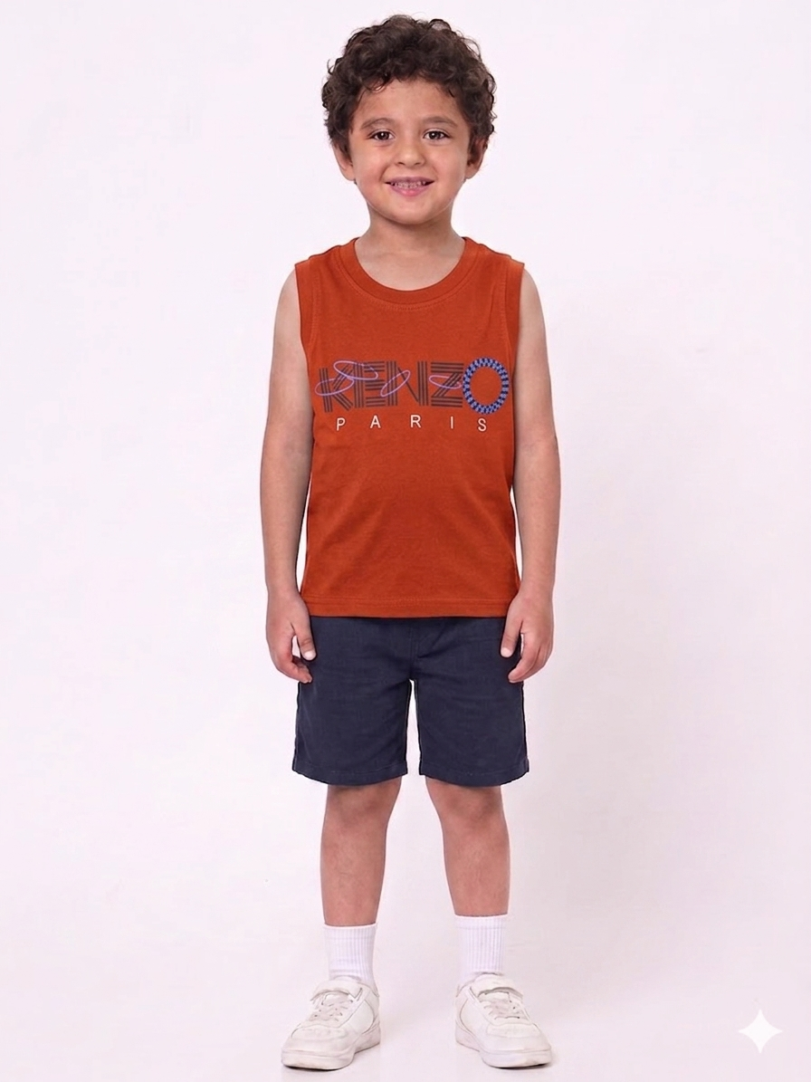 Toddler Boys Sleeveless Sando