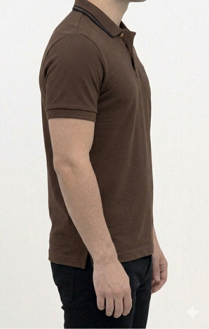 Big & Tall Dark Brown Polo T shirt