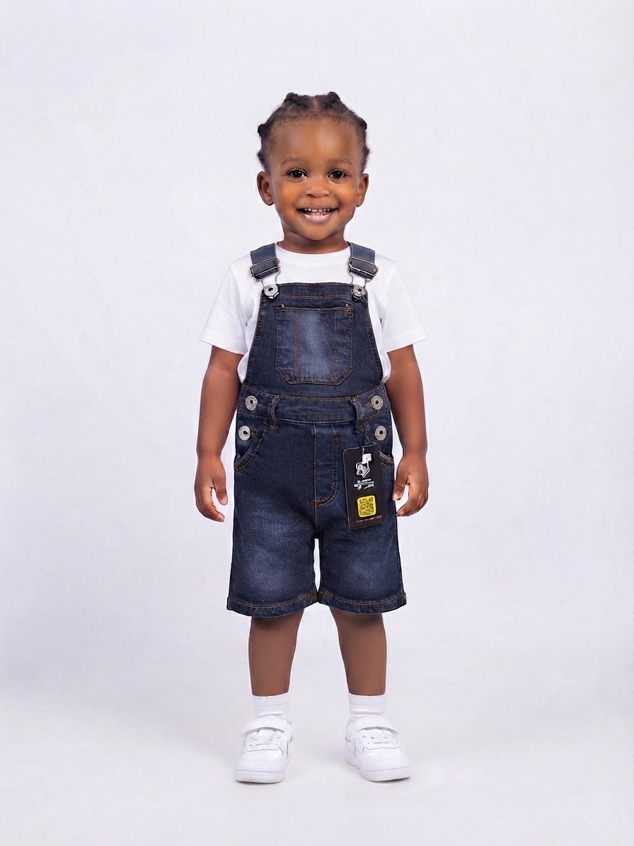 Toddler's Classic Denim Short Romper