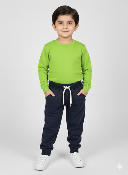 Kids Premium Fleece Jogger Navy Blue Trouser