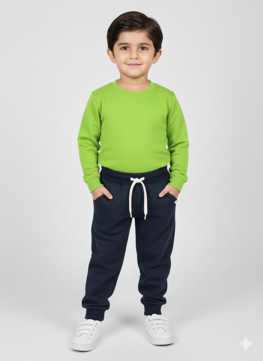 Kids Premium Fleece Jogger Navy Blue Trouser