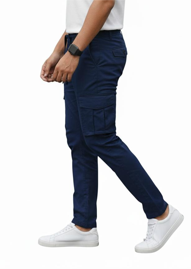 Navy Blue Relax Bottom Cargo