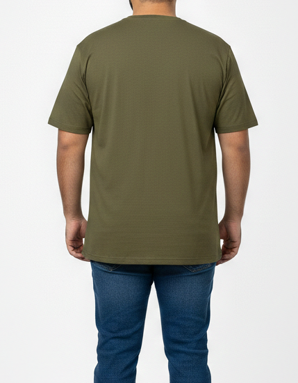 Big Size Green Round Neck T shirts