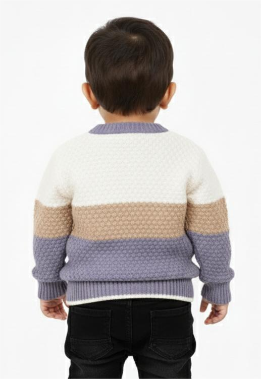 Classic Knit Cozy Sweater For Kids