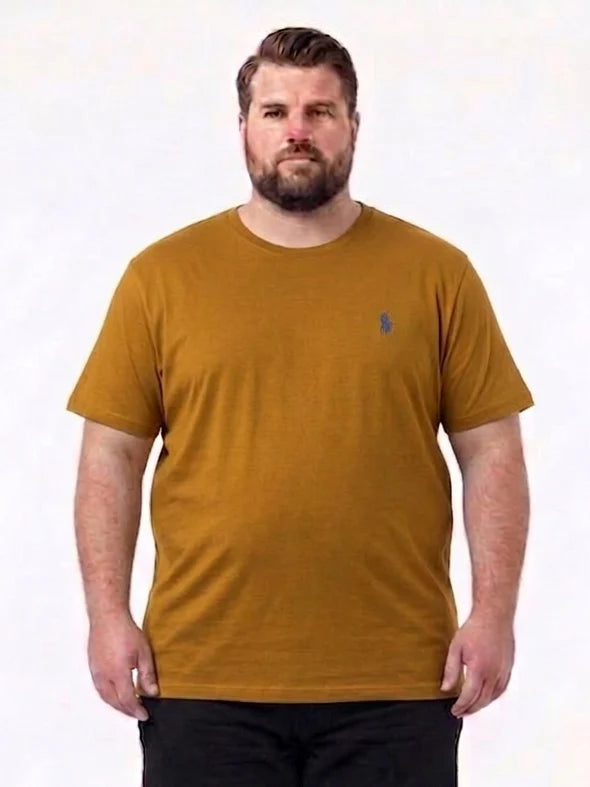 Premium Cotton Round Neck T-Shirts with Subtle Polo Logo