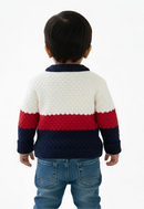 Kids Casual Color-Block Sweater