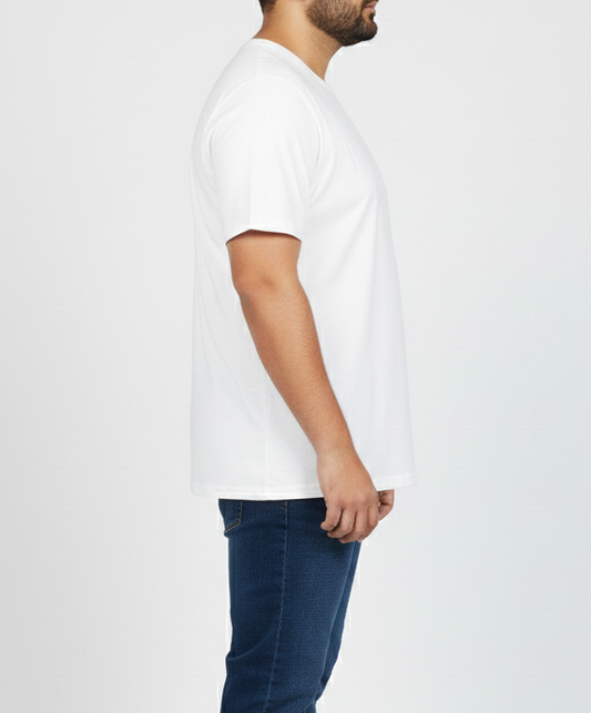 Big Size White T shirt