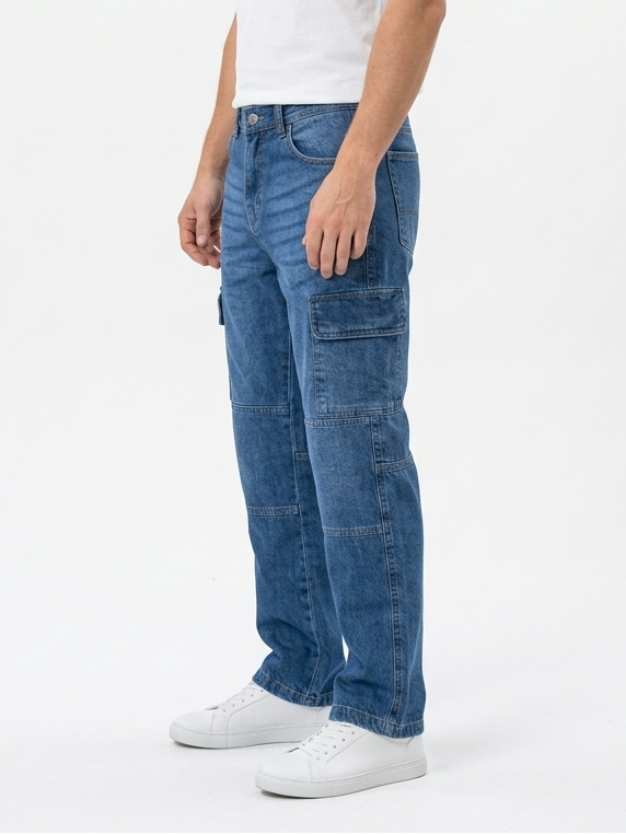 Men’s Classic Relaxed Fit Cargo Jeans