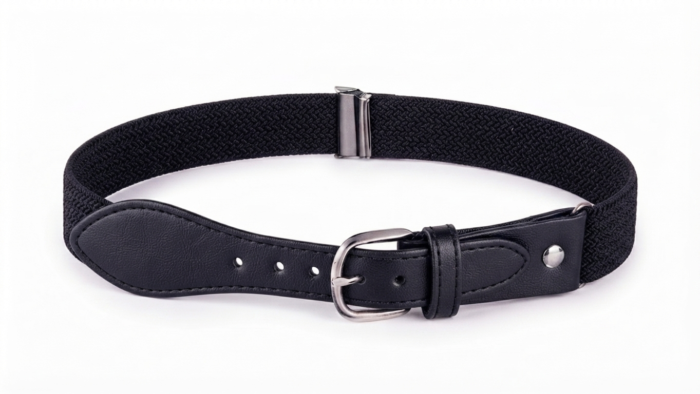 Kids' Elastic Adjustable Stretch Belt with Buckle for Toddlers