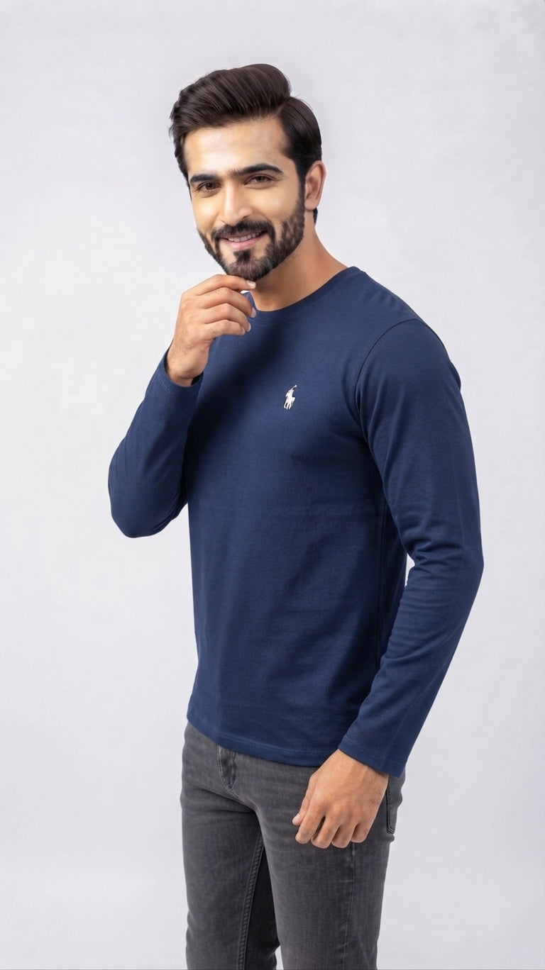 Al Noor Essential Full Sleeve Crew Neck T-Shirt