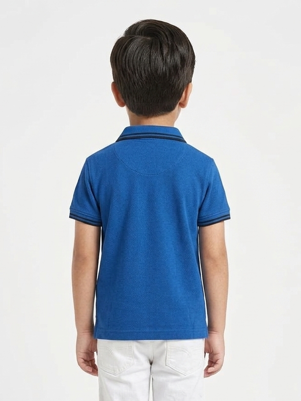 Boys' Signature Johny Collar Polo – Premium Open V-Neck