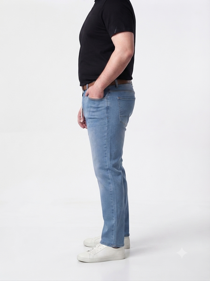 Men's Plus-Size Stretch Jeans