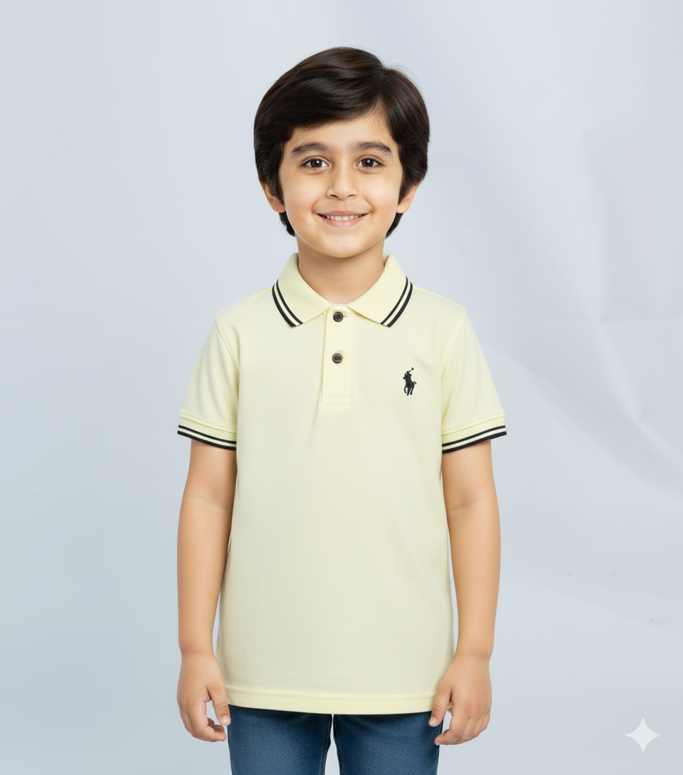 Kids Stylish Lemon Polo t shirts