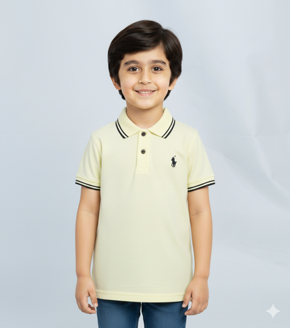 Kids Stylish Lemon Polo t shirts