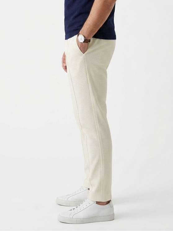 Relaxed Fit Trendy Waffle Trouser