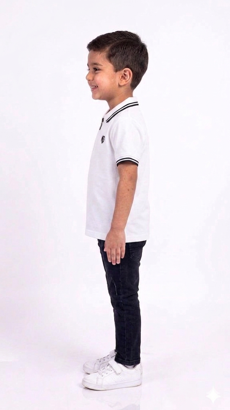 Premium Boys' Zipper Polo Shirt