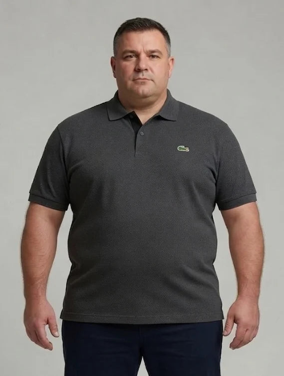 Men's 4XL & 5XL Lacoste-Style Polo Shirts