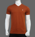 Rust Premium V Neck T shirts