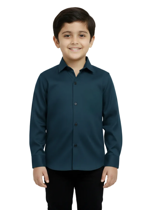 Trendy sea Blue Shirt For Kids
