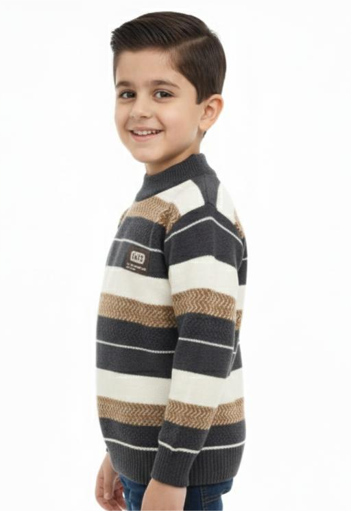 Cozy Striped Knit Sweater for Kids