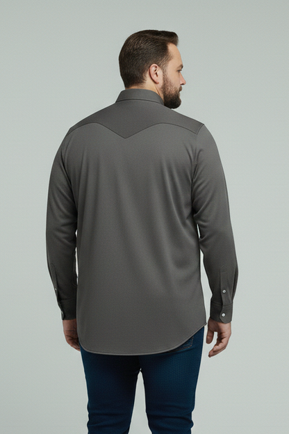 Big Size Dark Grey  casual Shirt