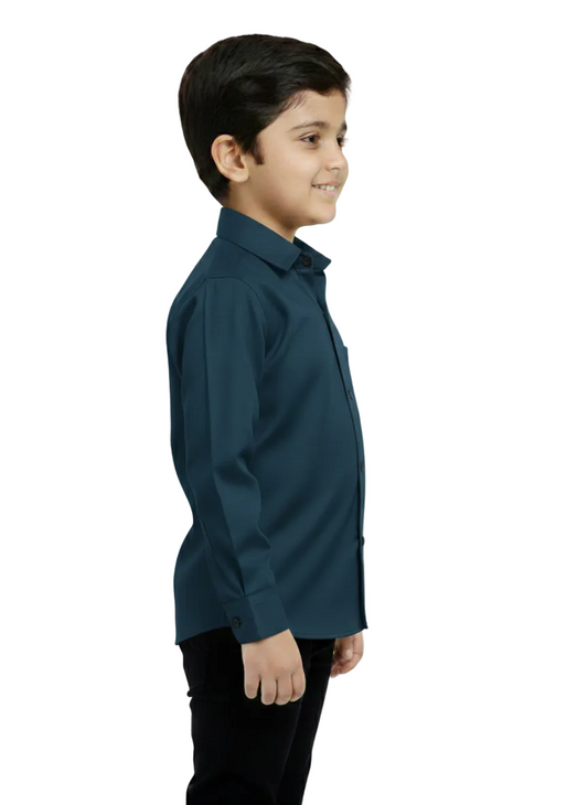 Trendy sea Blue Shirt For Kids