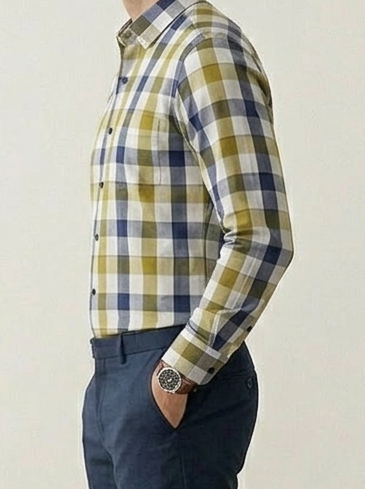 Trendy Micro Cotton Check Shirt