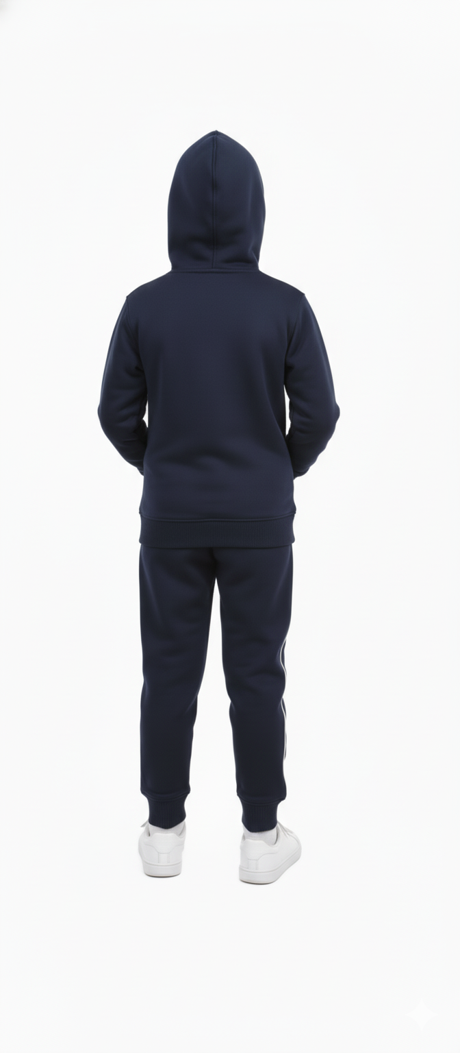 Kids Zip-Up Navy Blue Tracksuit