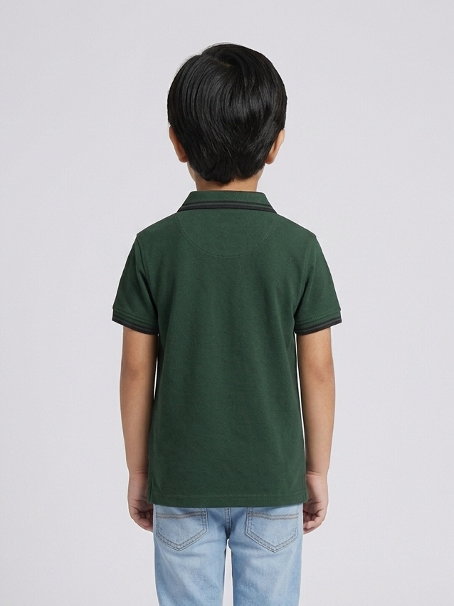 Boys' Signature Johny Collar Polo – Premium Open V-Neck