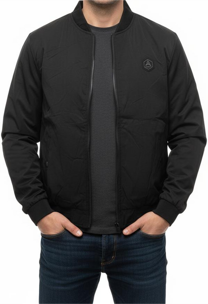 Mens Cotton Black Parachute Jacket