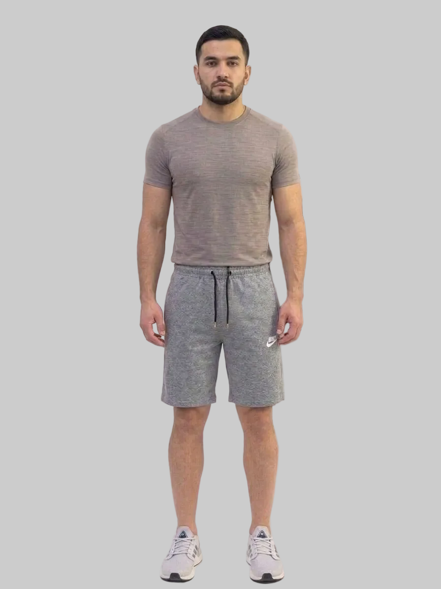 Men's Nike Sportswear Light Grey Knit Shorts