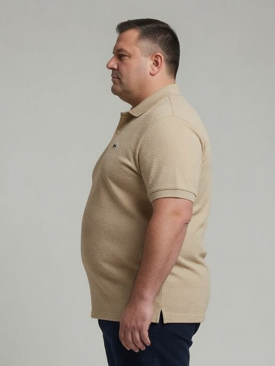Lacoste Men's Classic Fit Petit Piqué Cotton Polo Shirt - Beige