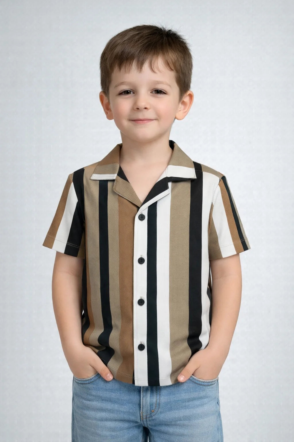 Signature Stripe Collared Shirt for Kids