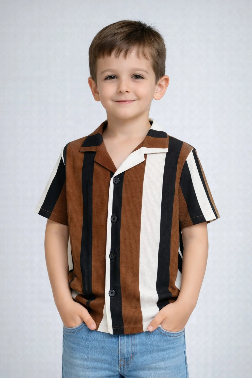 Signature Stripe Collared Shirt for Kids
