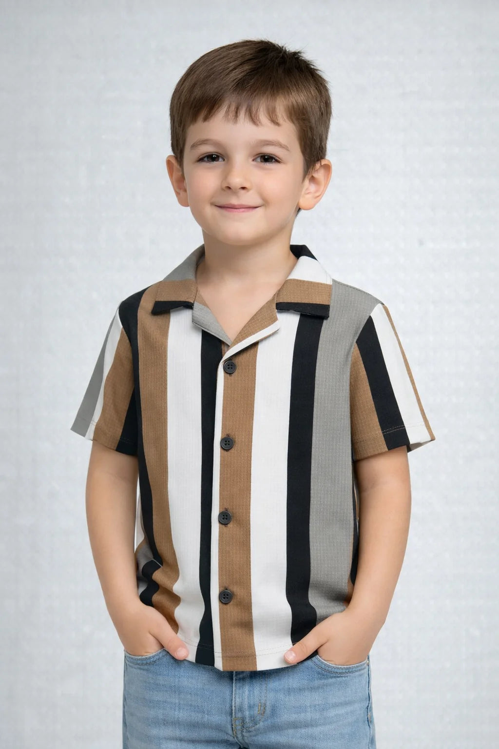 Signature Stripe Collared Shirt for Kids