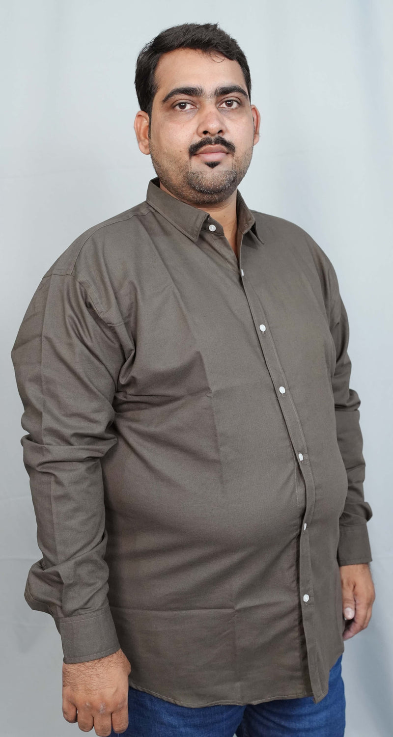 Big Size Dark Grey  casual Shirt