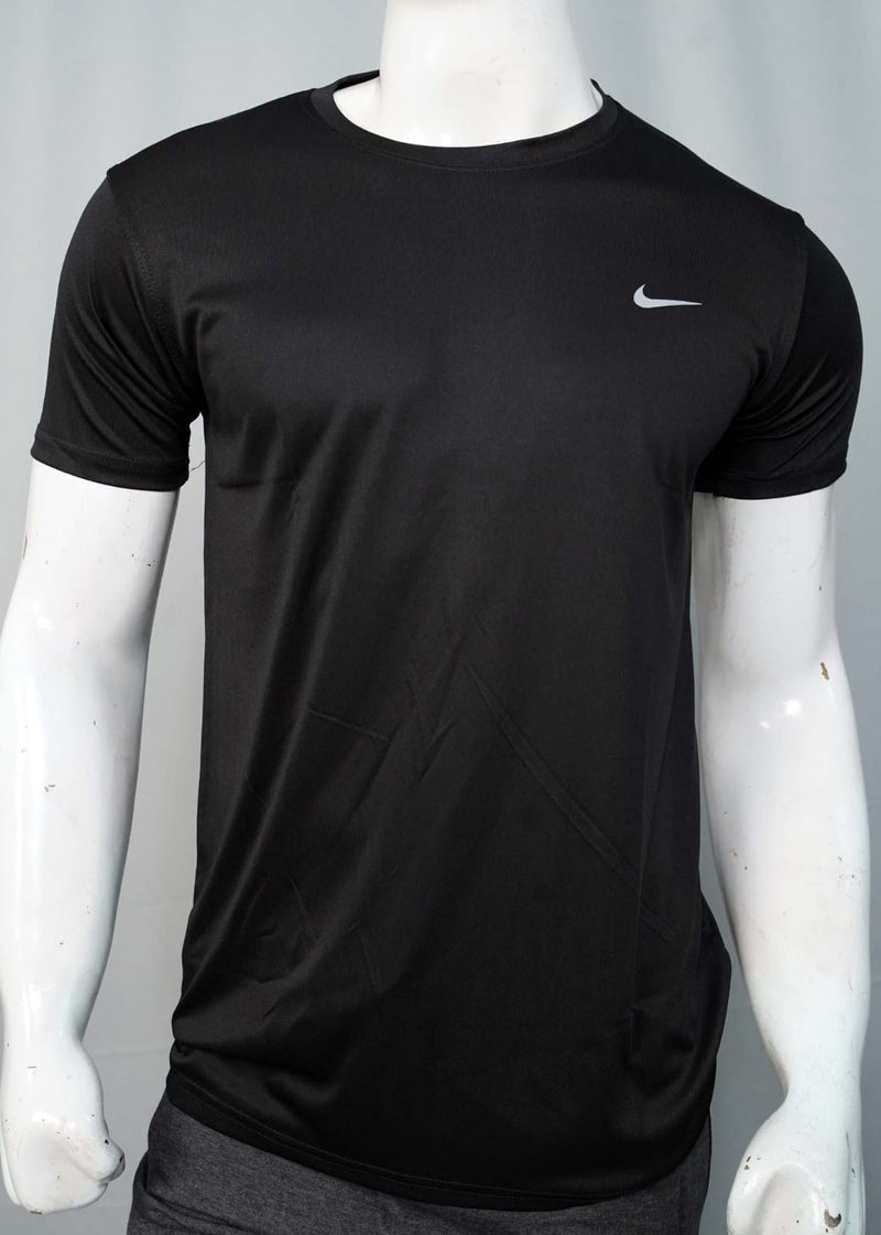Black Gym Wear Dri Fit T shirt - Main Image