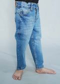 Boys Mid Blue Denim Pant